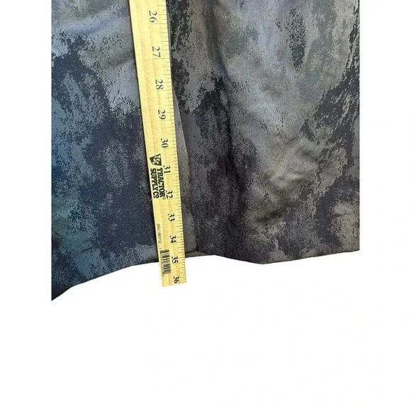 ANN TAYLOR Loft Size 2 Gray Watercolor Print Sheath Zip Business Casual Dress - Picture 8 of 10